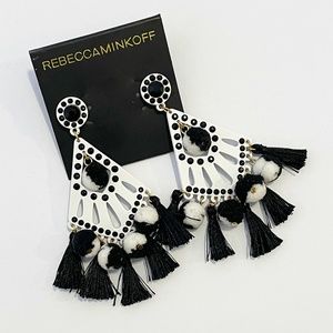 Rebecca Minkoff Tassel and Pom Pom Earrings- NWT